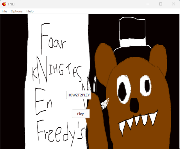 Title Screen for *fnef*