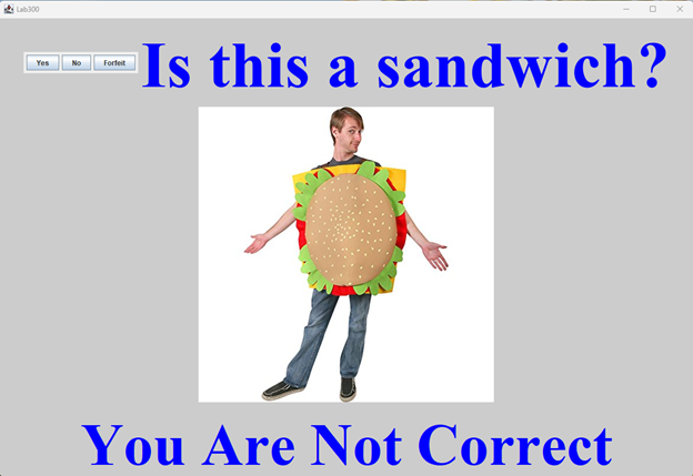 Gameplay image of Sandwich Game